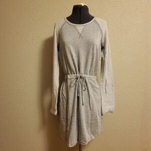 Maurices Gray Drawstring Knit Dress Size Medium